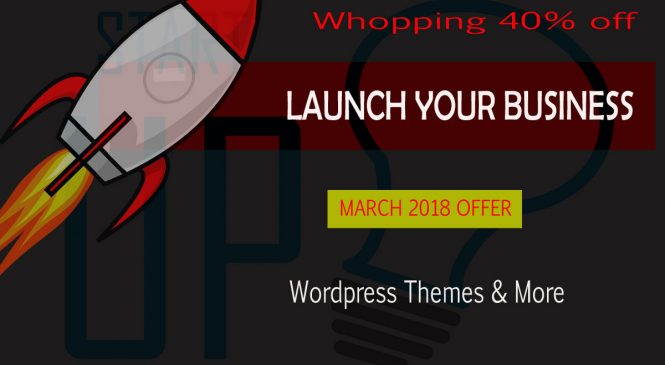 Big 40% off–Handpicked WordPress Themes-March 2018 Offer